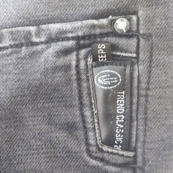 Candy Jeans classic trend men's size 31 grey factory distressed ankle crop slim - Picture 9 of 15